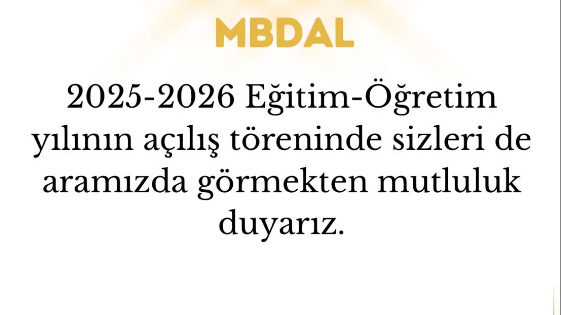 GÖRKEMLİ 2025 - 2026 EĞİTİM - ÖĞRETİM YILI AÇILIŞ PROGRAMIMIZ